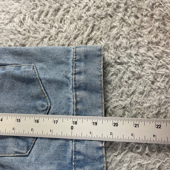 BBJ Los Angeles Light Wash Denim Jacket Women's Size S Cropped Trucker Style - Picture 6 of 8